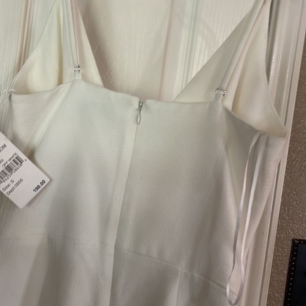 Dress THE POPULATION Crepe Fringe Minidress party cocktail Swiftie Sm NWT - Picture 10 of 15